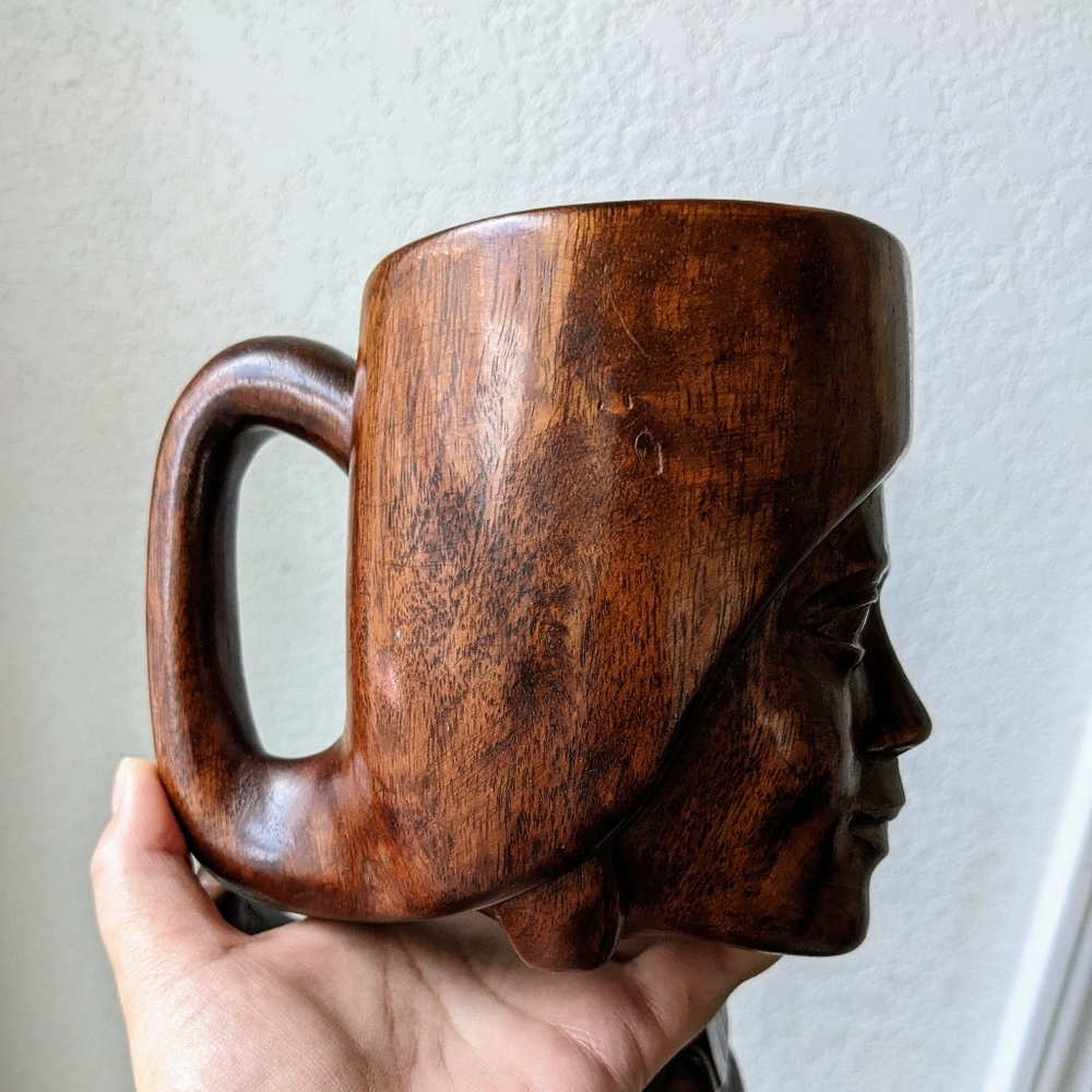 Set of two vintage wooden mugs! - Picture 2 of 7